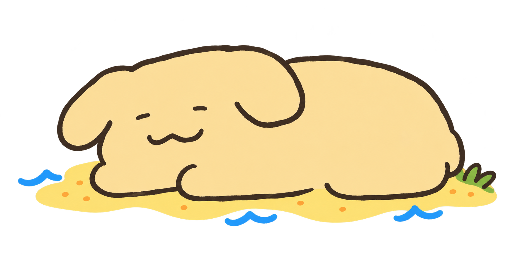 趴着的小狗